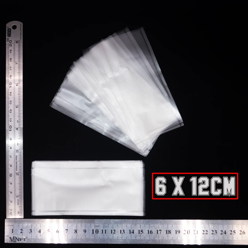 MNFT 50Pcs PVA Bags 6x12cm/8x12cm Carp Fishing Pva Bags Speed Fishing Accessory