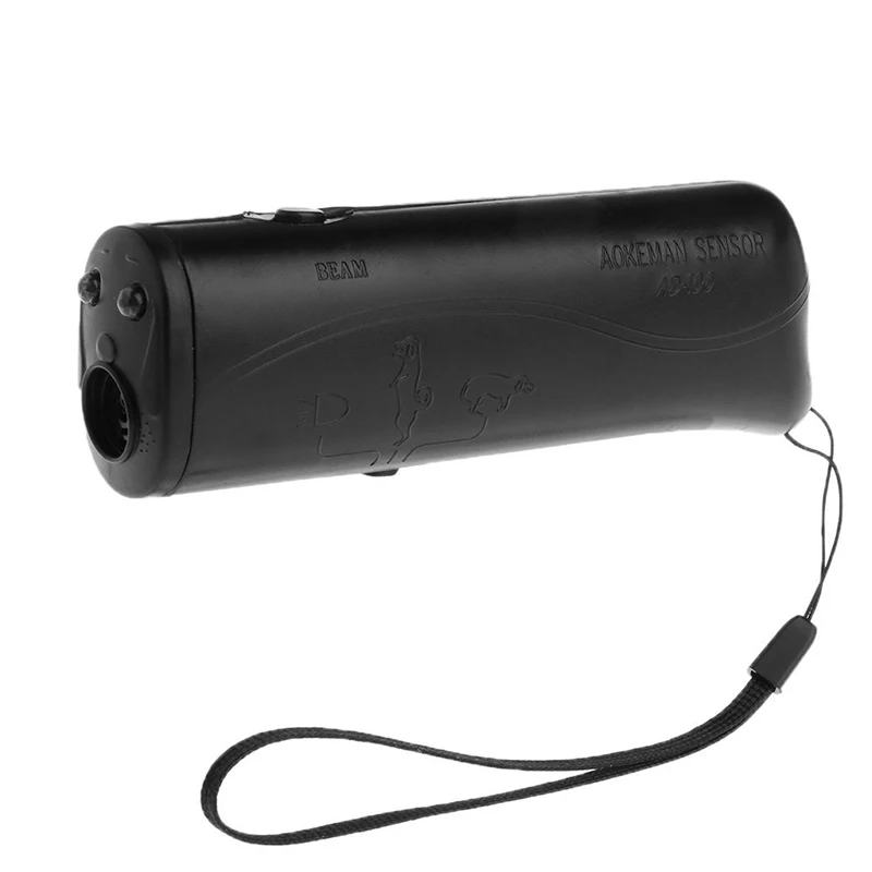 Ultrasonic Pet Dog Repeller Anti Barking Stop Bark Training Device Trainer LED 3 in 1 Anti Barking Ultrasonic Without Battery X