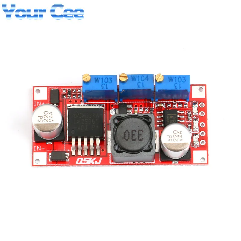 LM2596 DC-DC Step-Down Power Supply Module, Adjustable CC-CV LED Driver Battery Charger, LM2596S Constant Current and Voltage image 3