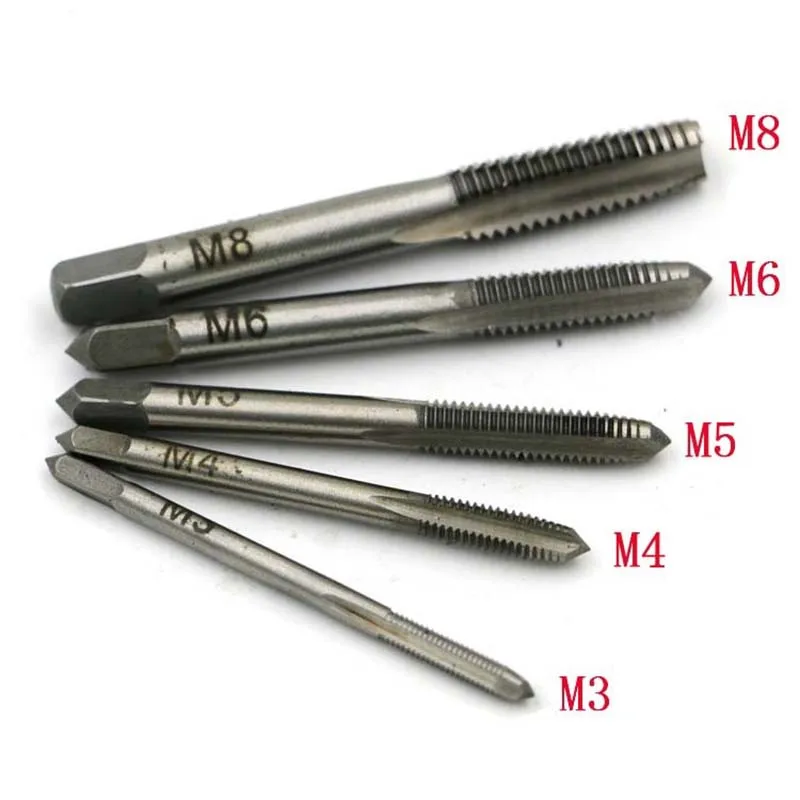 Spiral Point Straight Flute Hand Screw Thread Metric Plugm3m4m5m6m8