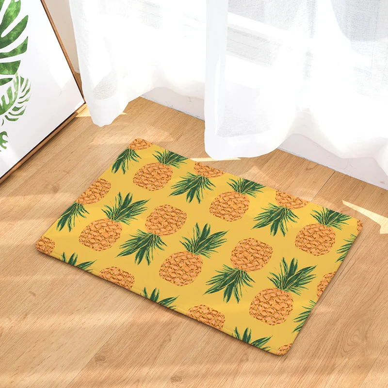 Cross-border law Laiwu 3d printing carpet pineapple bedroom home living room carpet cartoon printing mats mats custom