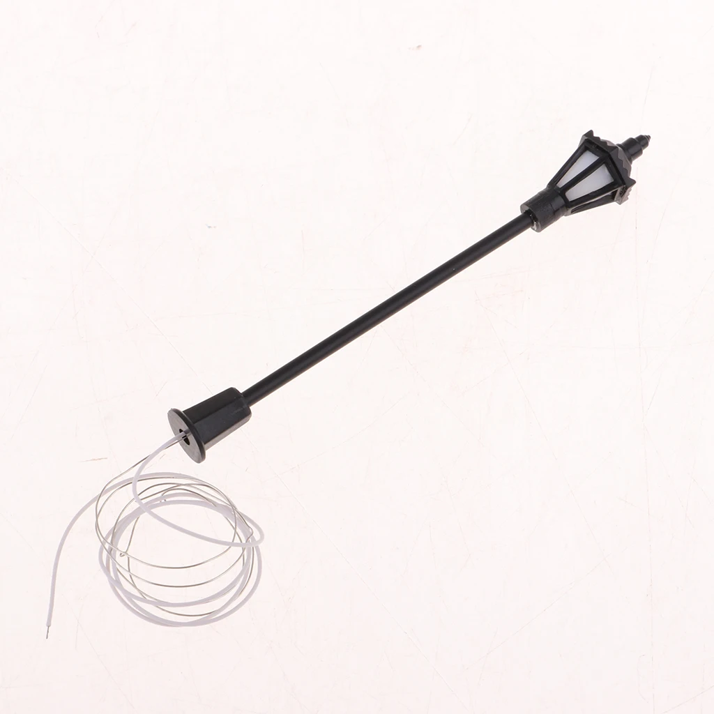 20pcs 1:150 Model Railway Train Lamp Street Lights HO OO Scale LED 6.5cm