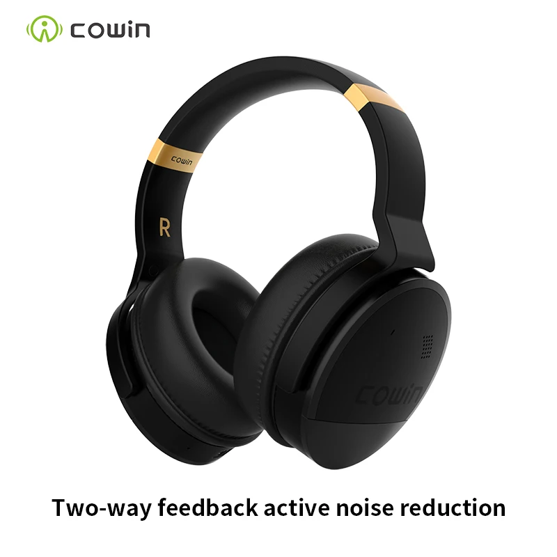 Cowin e8 HIFI Active Noise Cancelling Headphones ANC Wireless Bluetooth Earphones with Microphone, Stereo Deep Bass Headphones