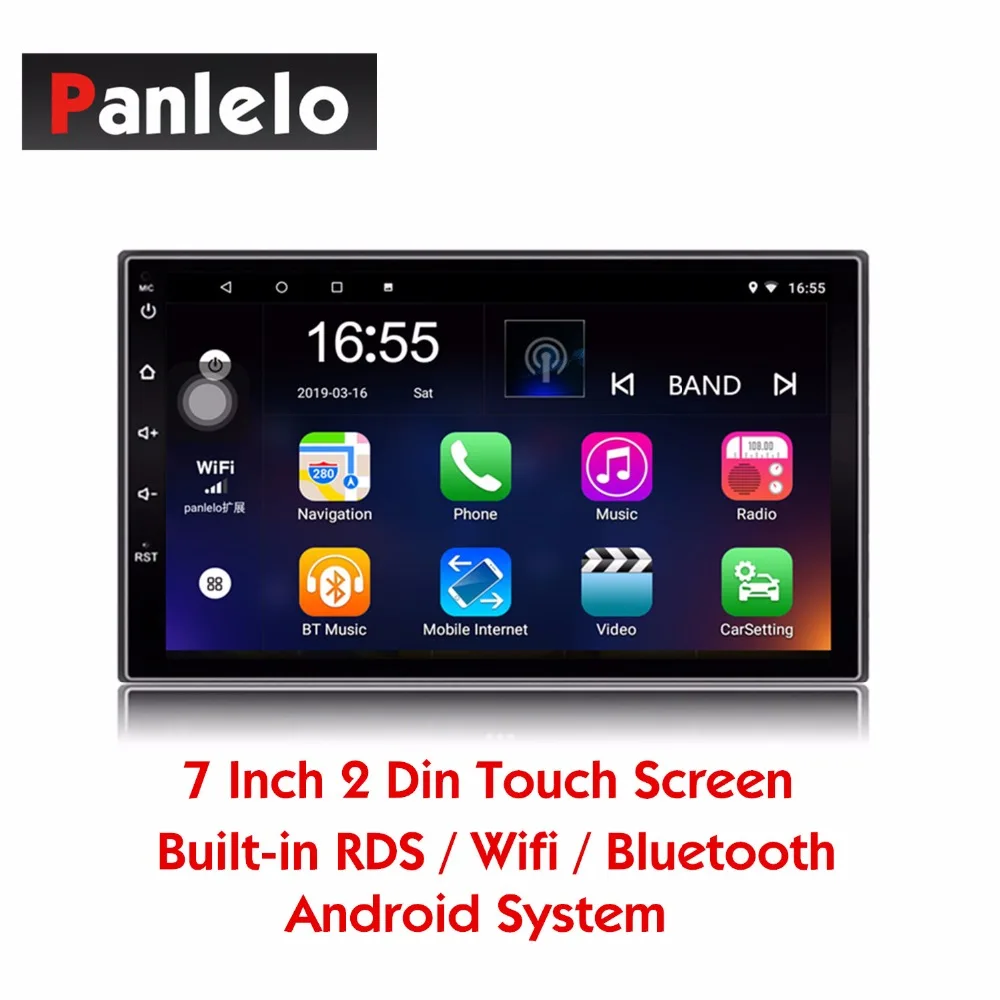 

Panlelo S2 2 Din Android Head Unit Car Multimedia Player GPS Navigation Auto Radio (AM/FM/RDS) Mirror Link Bluetooth SWC Music