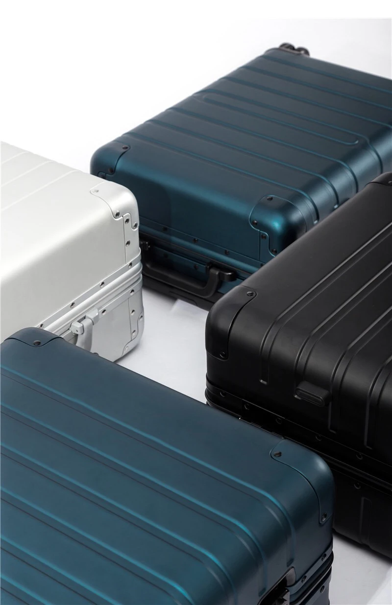 FirstMeet Алюминий Материал, технологии и моды, высокое качество 20/24/28 Размер Чемодан Spinner бренд дорожного чемодана
