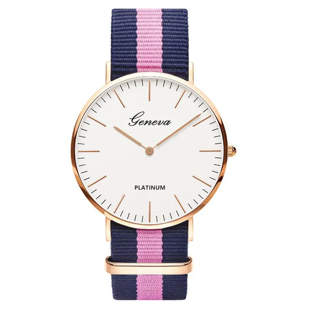 Di Modo Delle Donne Degli Uomini Unisex Ginevra Platimum Tessuto Di Nylon Della Di Modo Delle Donne Degli Uomini Unisex Ginevra Platimum Tessuto Di Nylon Della