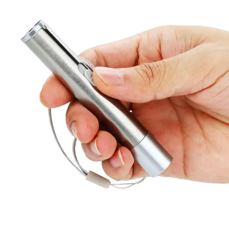  New Mini Size USB Rechargeable Flashlight Torch Portable laser pointer powerful led flashlight rechargeable #4S8 (3)
