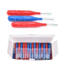 50pcs/lot Soft Floss Sticks Tooth Flossing Head Hygiene Dental Plastic Interdental Brush Toothpick Teeth Cleaning