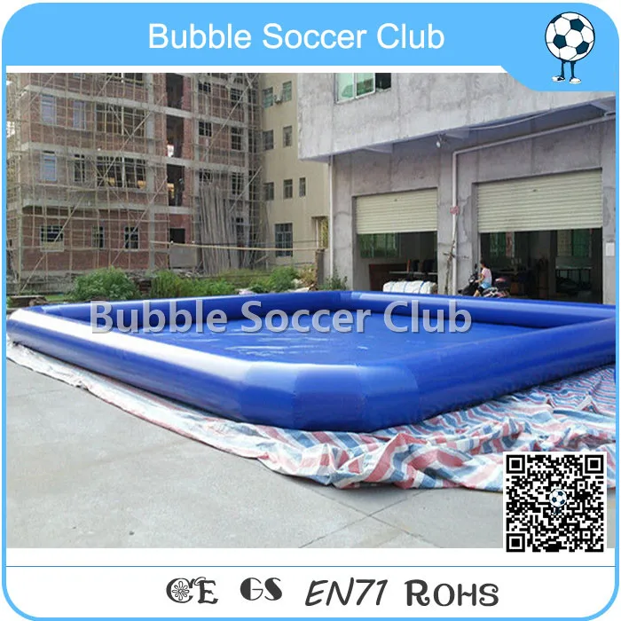 

New Design High Quality Sealed Large Inflatable 8x8M PVC Swimming Pool For Games Free one Pump