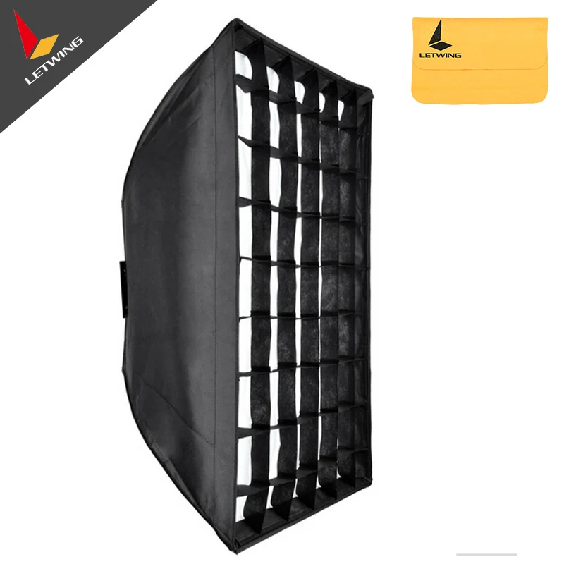 

60x90cm 24"x35" Godox Honeycomb Grid Softbox soft box with Bowens Mount for Studio Strobe Flash Light Photography Lighting