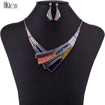

MS1504707 Fashion Jewelry Sets High Quality Necklace Sets For Women Jewelry Multicolored Resin Unique Design Party Gift
