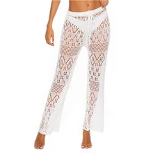 New Sexy Bathing Suit Cover Up Beach Pants Women Hollow Hook flower Night Club Knitting Sheer Cover Up Beach Wear Women Trouse New Sexy Bathing Suit Cover Up Beach Pants Women Hollow Hook flower Night Club Knitting Sheer Cover Up Beach Wear Women Trouse