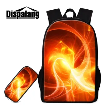 

Dispalang Women Backpack 2pcs Sets School Bags With Pencil Bags for Teenagers Magic Printing School Backpack and Pencil Case