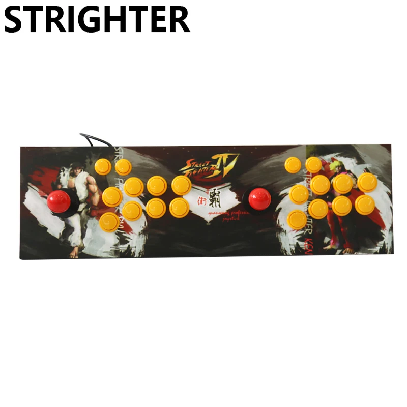 

Double arcade joystick pc computer game Joystick Consoles usb Stationary Consoles