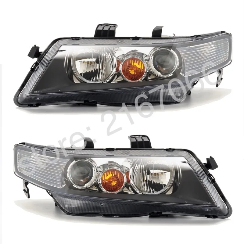 

Headlights for HONDA ACCORD 2002 2003 2004 2005 SET Right + Left PAIR - for electric Leveling, Halogen