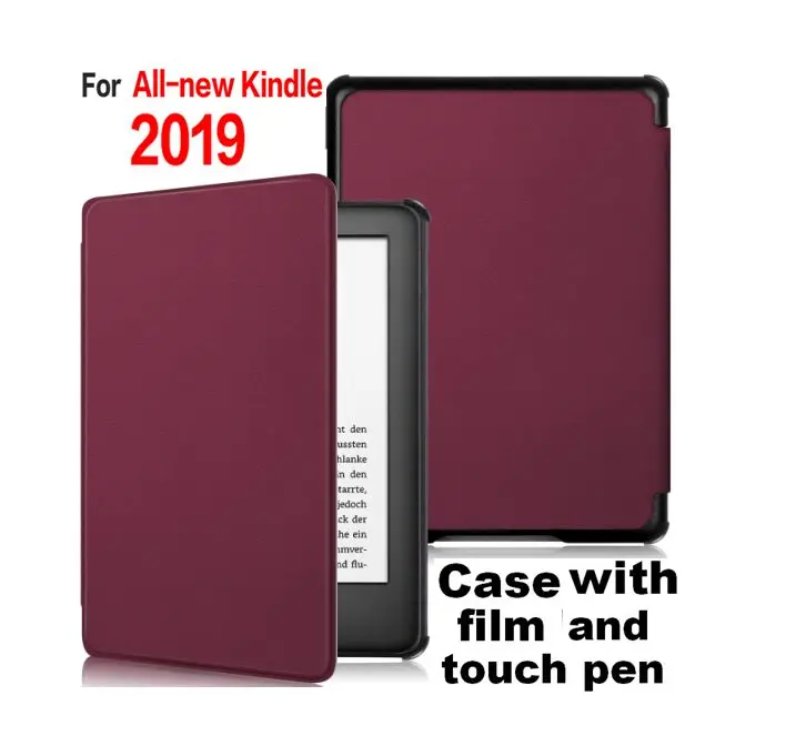 

Brand gligle slim sleep/wake PU leather case for Amazon Kindle 2019 case cover for Amazon Kindle 658+screen film+stylus