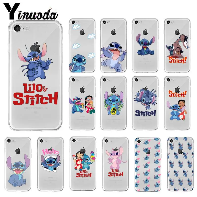 Yinuoda милый мультяшный Лило Ститч цветной чехол для телефона Apple iPhone 8 7 6 6S Plus X XS MAX 5