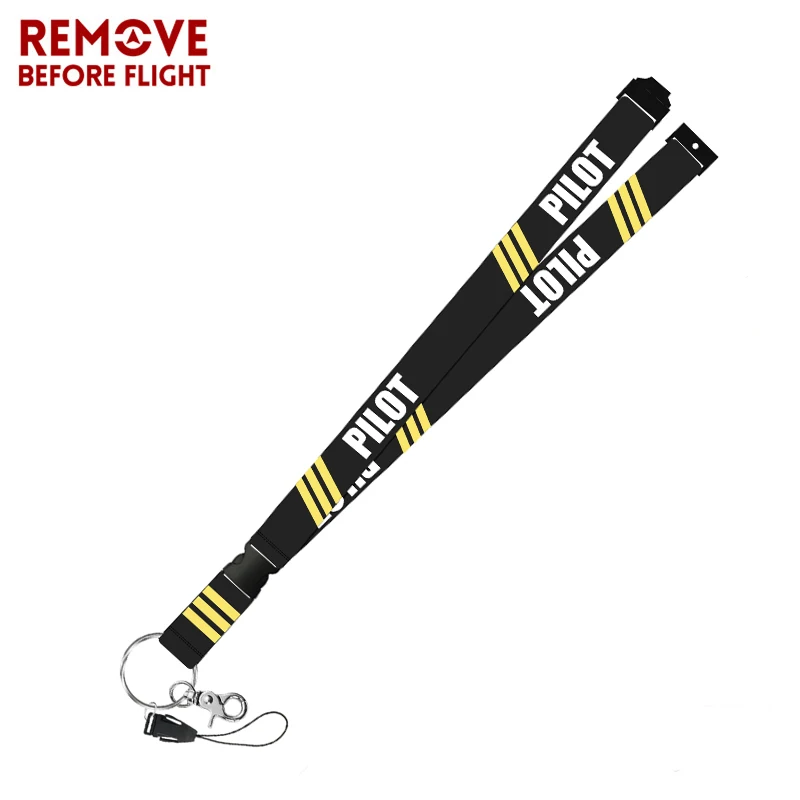 Remove Before Flight Fashion Pilot Lanyards for Keys Neck Strap For Card Badge Gym Key Chain Lanyard Hang Rope Keychain Lanyard 4