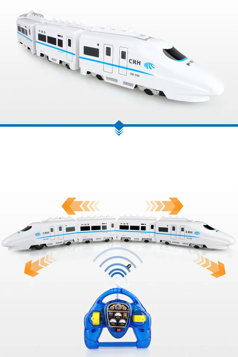 82 см/CRH RC поезд игрушки Электрический пульт дистанционного управления поезд Китай железная дорога высокоскоростные поезда модель RC игрушки для детей Подарки