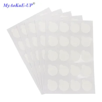 

500PCS Disposable Eyelash Glue Sticker Eyelash Extension Glue Pads Stand Makeup Grafting Eyelashes Tools Pallet Stand Holder