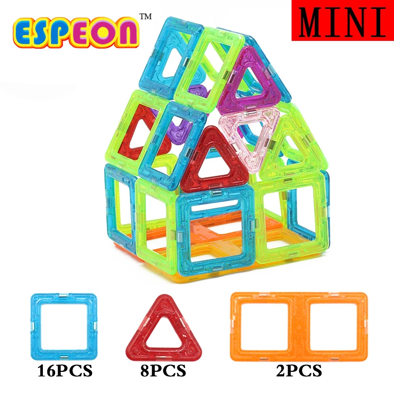 26Pcs Mini Magnetic Designer font b Building b font Blocks Kids font b Models b font