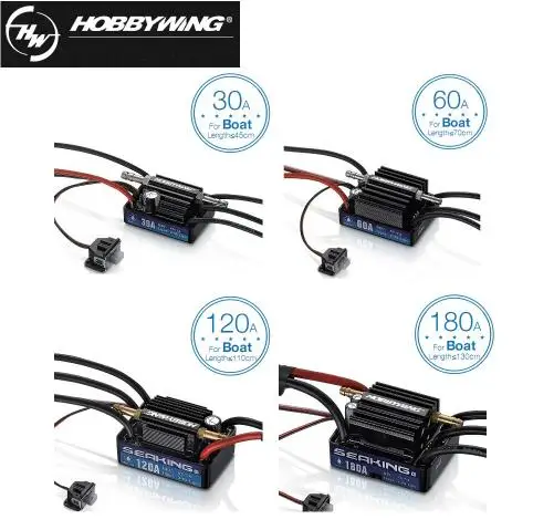 Hobbywing SeaKing V3 للماء 30A/60A/120A/180A 2-6 S يبو سرعة تحكم 6 V BEC فرش ESC ل RC سباق القوارب