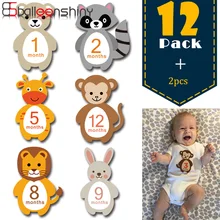 Комплект трусов из 12 пар для маленьких месяц Стикеры беременных Для женщин стикеры по месяцам новорожденных беременных Для женщин на фотография Реквизит запись различные стадии