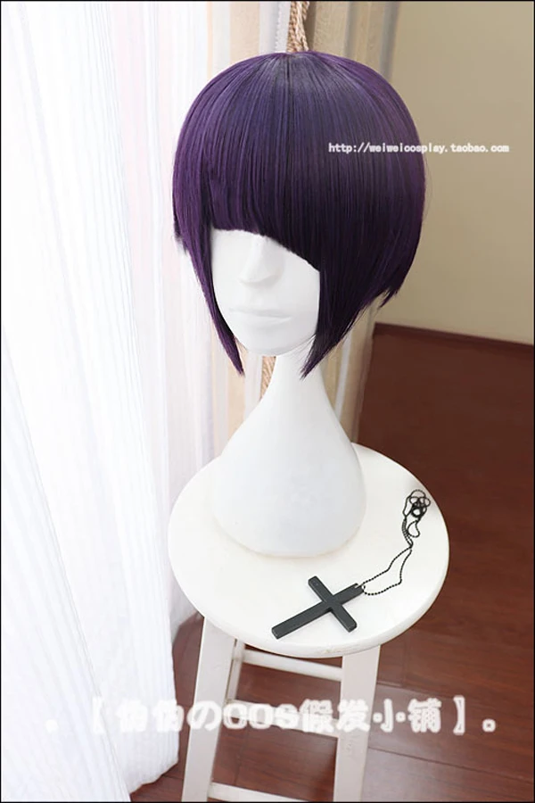 Парик My Hero Academia Kyoka Jiro короткий фиолетовый и черный парик Jirou Kyouka термостойкий
