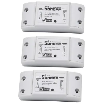 

3pcs Light remote control Basic Smart Remote Control Wifi Switch module for home appliances control