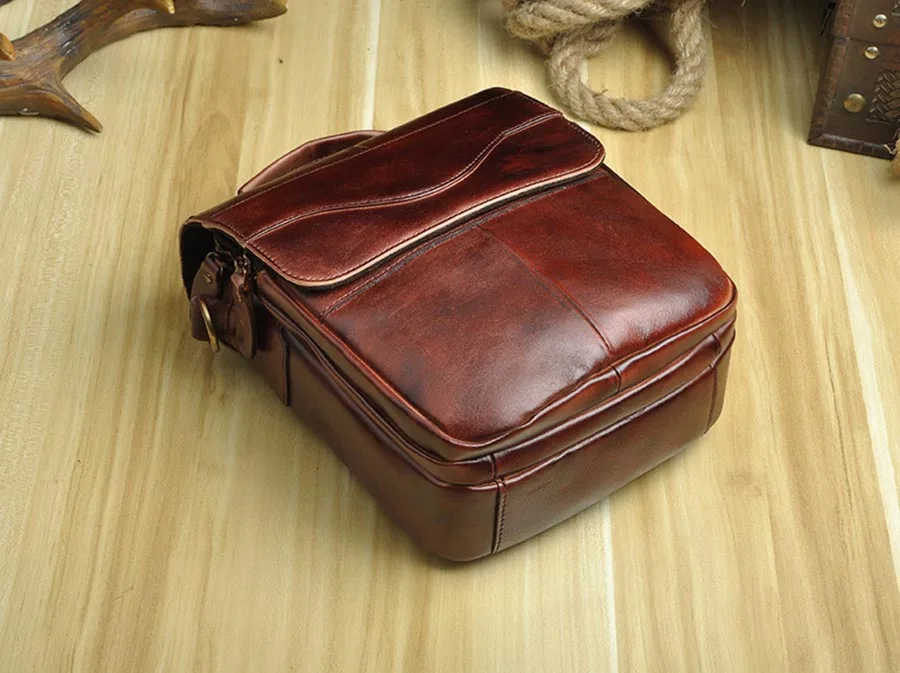 Бренд GO-LUCK,, мужская сумка из натуральной кожи с верхней ручкой, мужская сумка через плечо, мужские сумки-мессенджеры, Ipad Mini Pack
