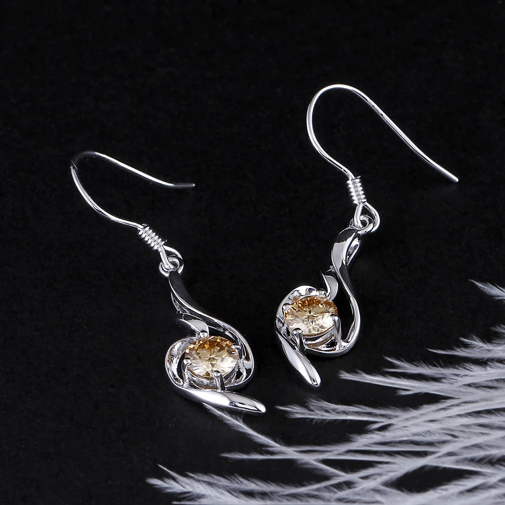 moissanite drop earrings (2)