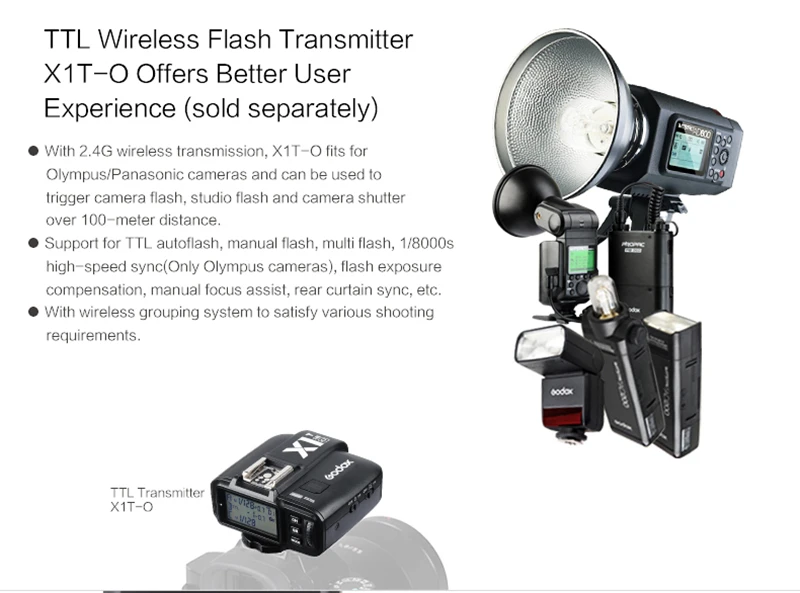 Godox Мини tt350o Speedlite TTL hss1/8000 s gn36 Камера флэш-Карманный Огни tt350+ x1to триггера для Olympus panasonic