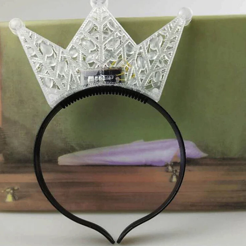 Halloween Decor LEDFlashingGlow Headband Women Girls Crown Light Up Hairbands Hair Accessories Glow Party Supplies Led Party (10)