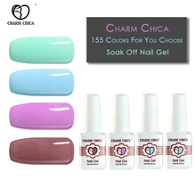 

CHARM CHICA UV Gel Polish Fluorescent Color Gelpolish Soak Off Gel LED Manicure gelpolish Nail Art Varnish for Dating Makeup