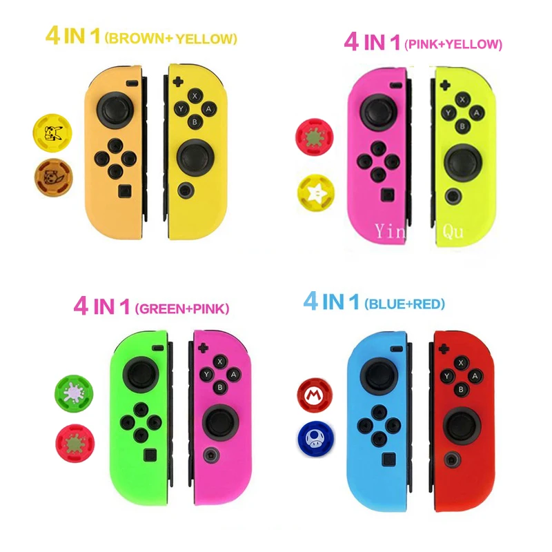 

Silicone Skin Cover Case and Grips for Nintend Switch JOY-CON Protective Accessories