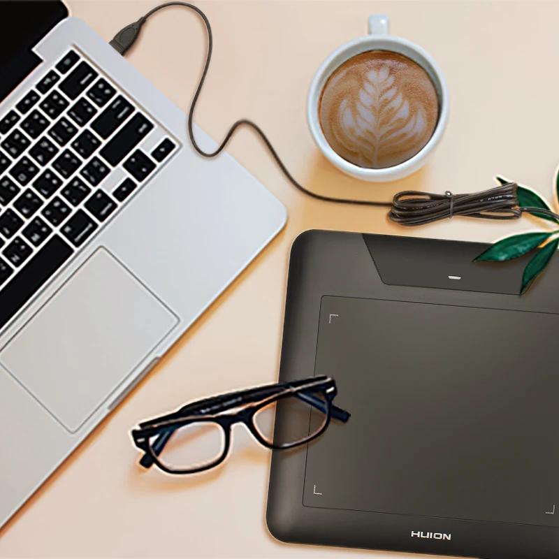 Huion 680S 8x6 Inches Graphics Drawing Pen Tablet Digital Signature Pad with 2048 Levels Pressure Sensitivity for Game Funciton