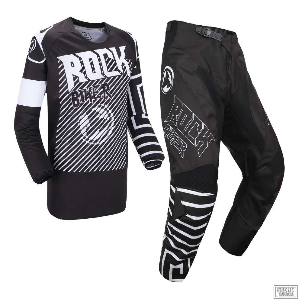 Байкерский костюм для мотокросса ROCK BIKER спортивный езды по бездорожью MTB DH MX