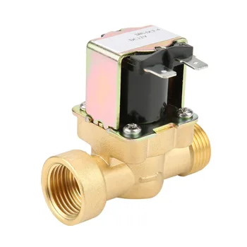 

Electric Valve G1/2 Normal Closed Pilot-operated Water Inlet Electric Solenoid Valve DC 12V Brass Electric Magnetic Valve
