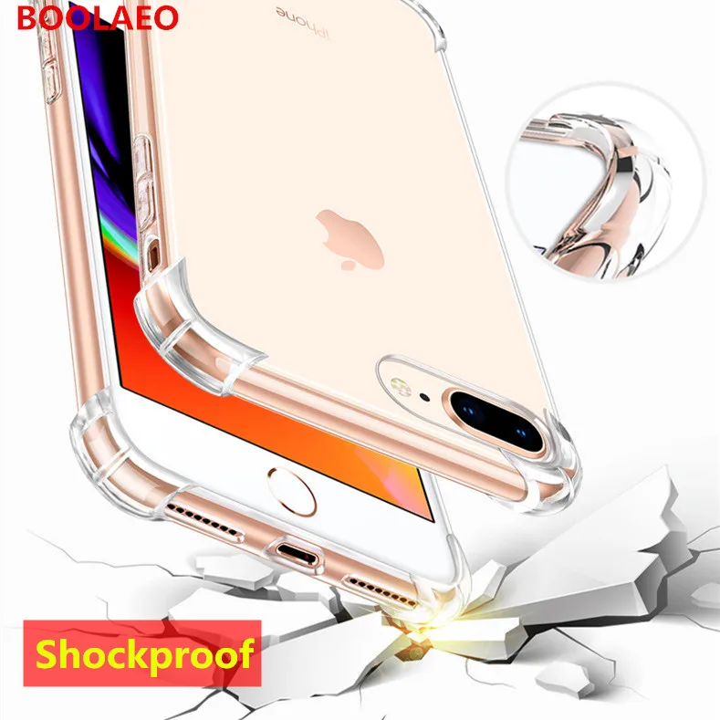 Прозрачный силиконовый чехол для iPhone 6 6s Plus 7 8 plus роскошный противоударный X XS MAX XR p