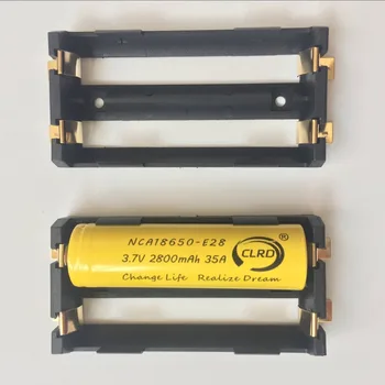 

500pcs/lot DIY BOX MOD gold plated Hollow out 1048 plug-in 18650 battery buckle 1048 SMD 2cells holder in parallel