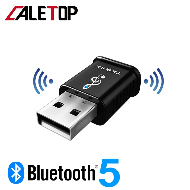 CALETOP Bluetooth 5,0 передатчик приемник 3,5 мм HIFI стерео AUX Bluetooth приемник адаптер для автомобиля Динамик передатчик для телевизора