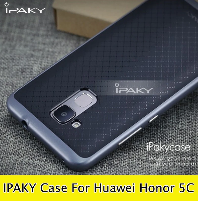 100% Original iPaky Brand for Huawei Honor 5C Case Luxury Neo Hybrid Armor Silicone Back Cover with Frame 5c |