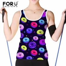 FORUDESIGNS/лето для женщин майка Сексуальная рукавов Дамская мода укороченный топ 3D печати основы блузка Regata Feminina