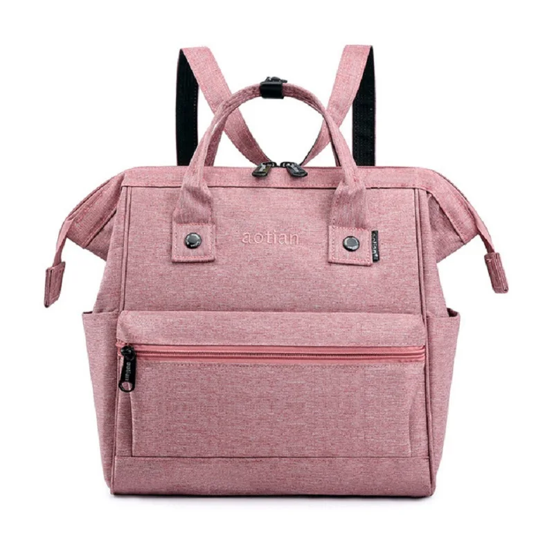 

4 In 1Use Small Diaper Mommy Nappy Bag Mother Shoulder Bag Daddy Backpack Solid Color Pregant Women Hand Bag