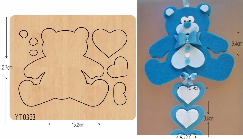 

Care bears DIY new wooden mould cutting dies for scrapbooking Thickness/15.8mm/ /YT0363