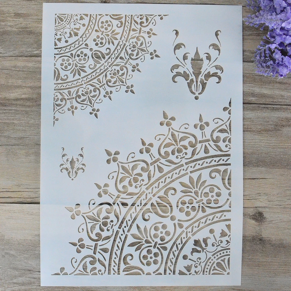 A4 Size DIY Craft Mandala Stencil For Painting Scrapbooking Stamping Stamp Album