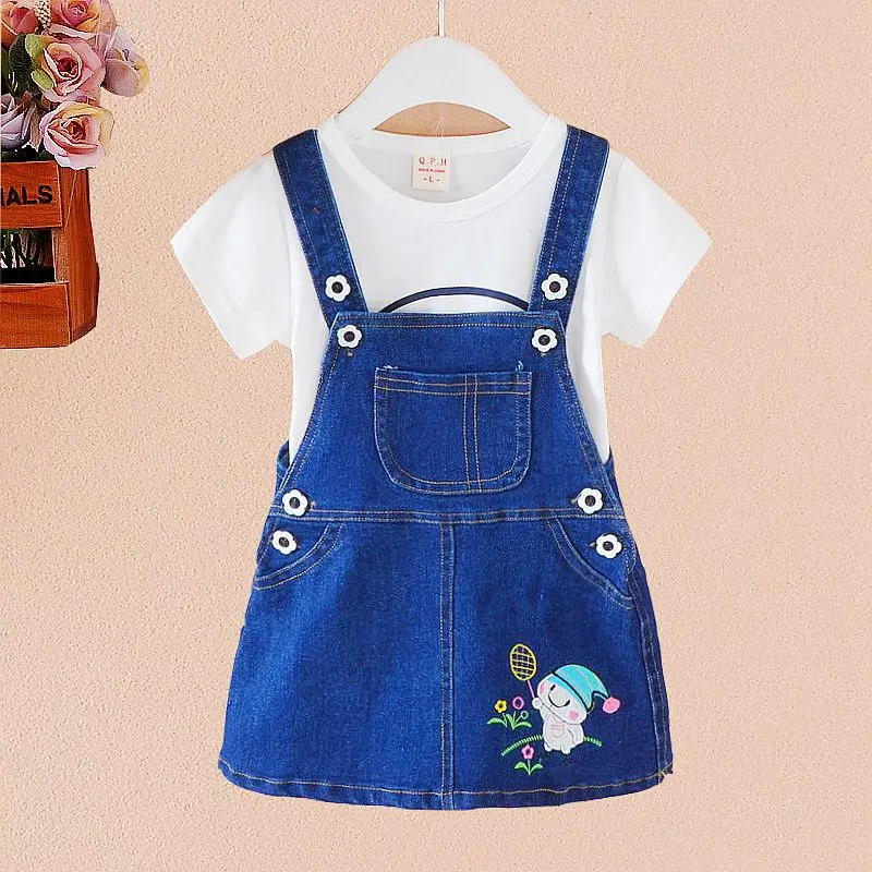 

Girls Summer Denim Dress Sleeveless Baby Girl Princess Dress Toddler Clothing Children Jumpsuit Fashion 3 years Kids Overalls