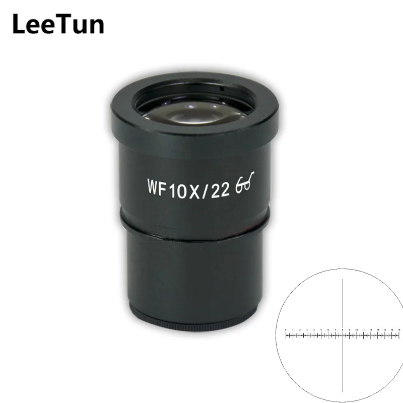 WF10X Super Wide Angle 22mm High Eye-piont Eyepiece Optical Lens for Stereo Microscope 30mm 30.5mm Mounting with Reticle Scale WF10X Super Wide Angle 22mm High Eye-piont Eyepiece Optical Lens for Stereo Microscope 30mm 30.5mm Mounting with Reticle Scale