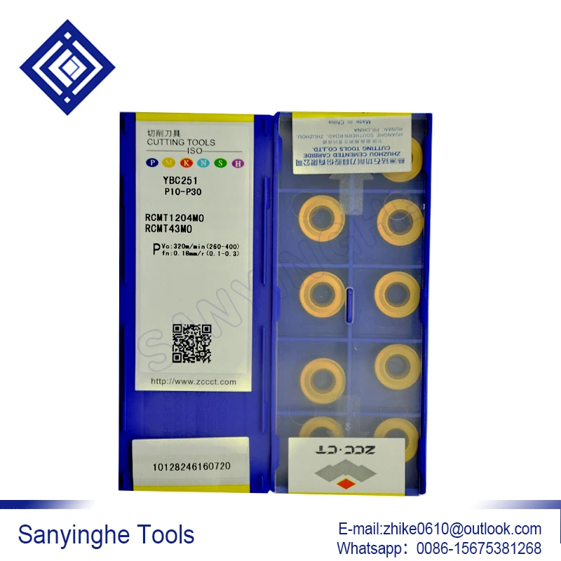 

10pcs/lots RCMT1204MO YBC251 cnc carbide milling insert