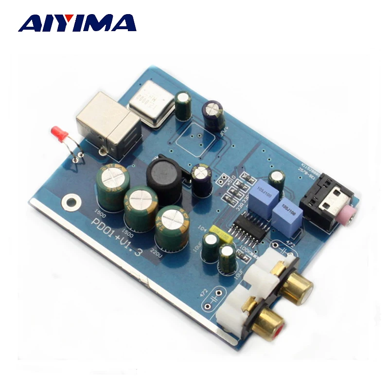 

AIYIMA SA9023 ES9023 HIFI Audio DAC Decoder Sound Card for Power Amplifier Support 24bit 96K
